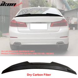 Fits 2017-2023 BMW G30 5 Series Sedan PSM Style Trunk Spoiler Wing- Dry Carbon Fiber