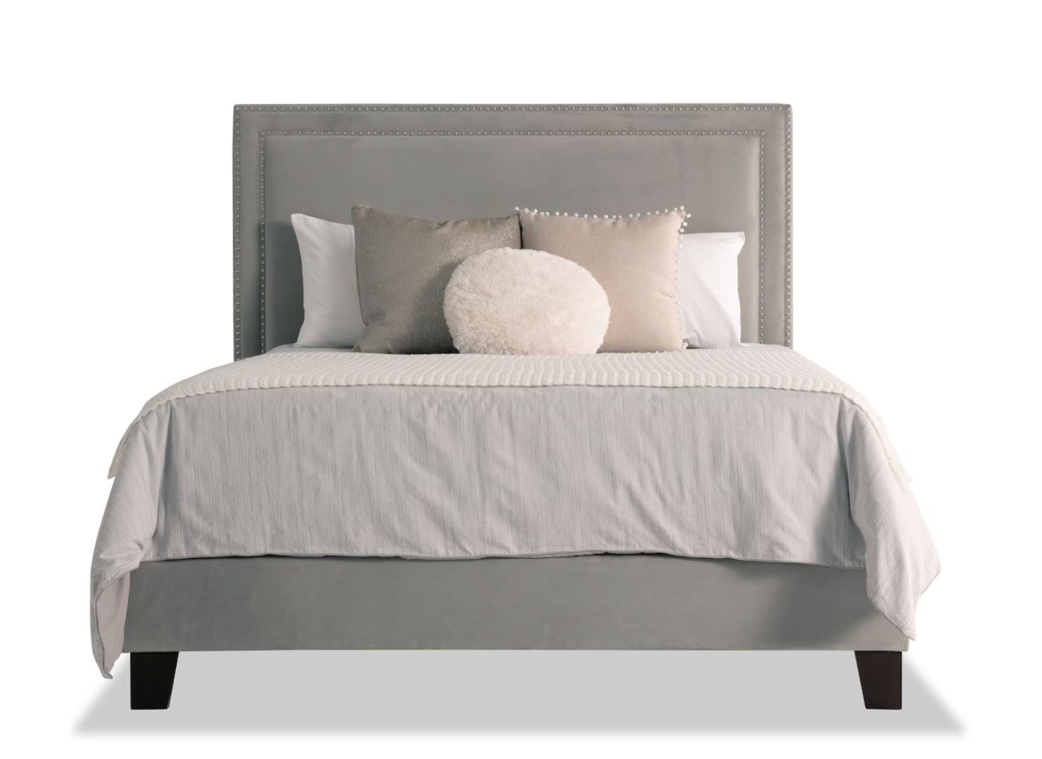 Tremont Queen Gray Upholstered Bed