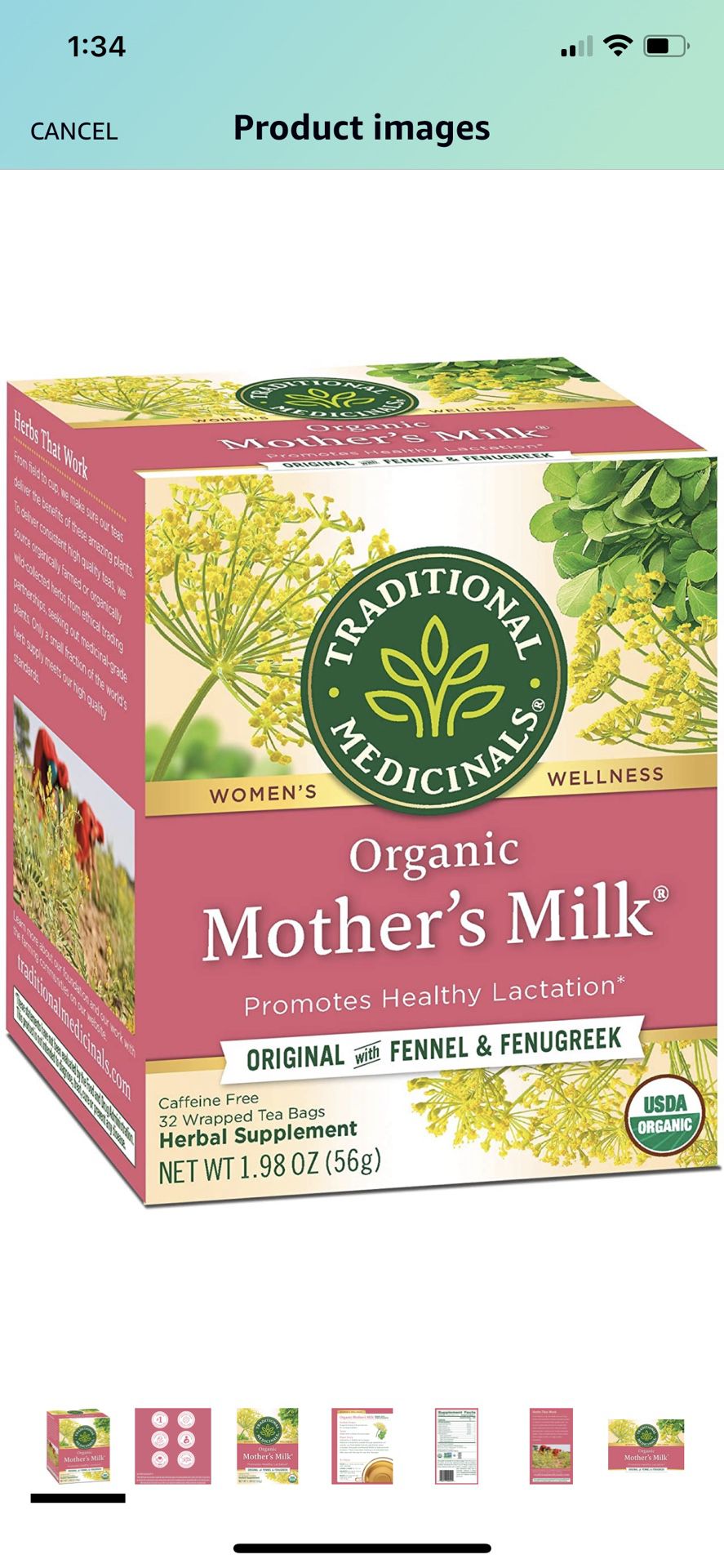 Mother’s Milk Lactation tea Unopened Box