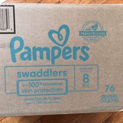 Pampers Swaddlers Size 8/76 Diapers 