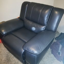 Black Recliner Medium Size Only A Month Old 