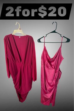 2 Pink/Magenta Dresses Bundle