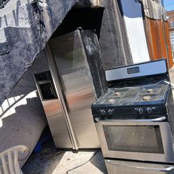 Fridge and stove
