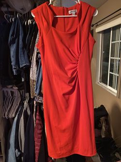 Women’s red dress