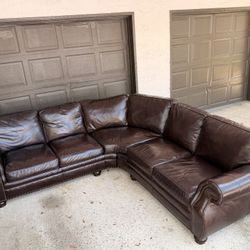 Leather Sectional Bernhardt Sofa Couch
