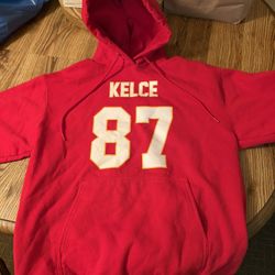 Port & Company Kansas City Chiefs Kelce Swift Red Sweatshirt Size L NFL