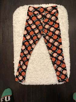 LulaRoe children’s S/M pants apple fall print