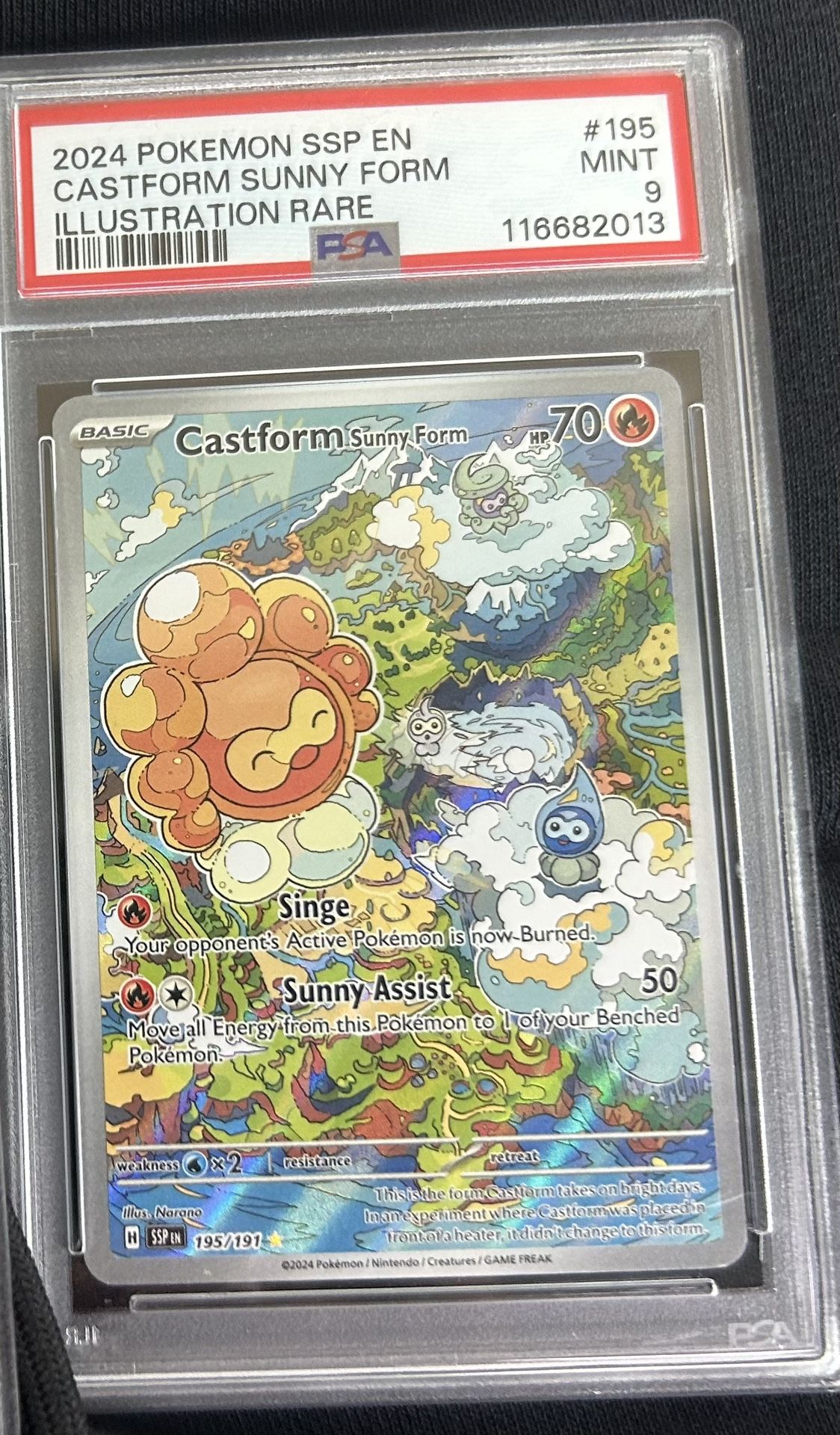 2024 Pokémon Castform Sunny Form- Surging Sparks