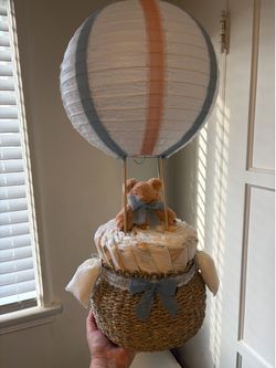 Honest Diapers Hot Air Balloon Baby Shower Gift