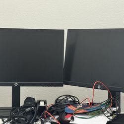 2 Monitors Hp 20’ 