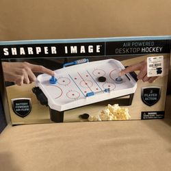 Brand New Sharper Image Air Powered Desktop Hockey