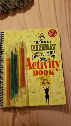 Activity Book- coloring, puzzle, game, dot to dot
