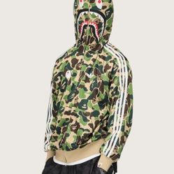 BRAND NEW Adidas BAPE Shark Track Hoodie Jacket size XXL