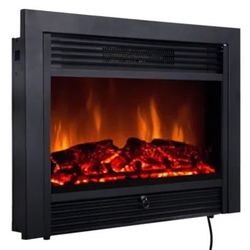 Costway 28.5 inch Fireplace Electric Embedded Insert Heater