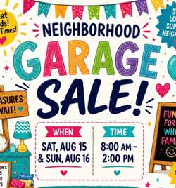 Multi Block Garage Sales - Villa Bonita, Villa Adolee, Villa Colina, Villa Espana, 11 homes or more