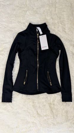 Women’s Black Athletic Zip-Up Jacket Size 4 New
