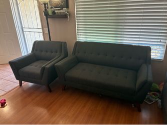 Chair and love seat