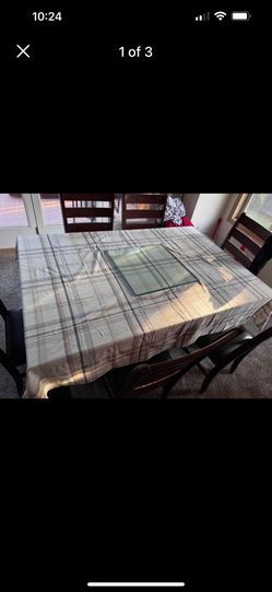 Sturdy Table With 6 Chairs