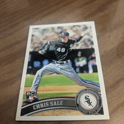 Chris Sale Rookie Card. Chicago White Sox 2011 Topps Baseball