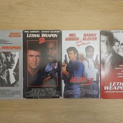 Antique VHS Leathal Weapon Movie Lot 