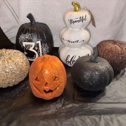 Halloween assortment of Pumpkin decor price takes all