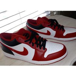 Nike Air Jordan 1 Low Gym Red Black Mens Size 14