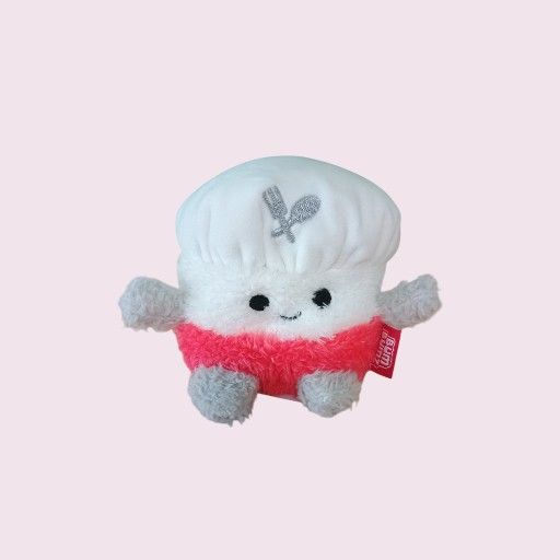 Jazwares BUMBUMZ  Takeout Bumz Chef  White Hat sitting bean bag plush 4in