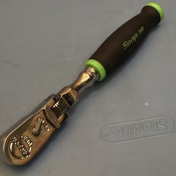Snap-on Tools 3/8" Drive Dual 80® Technology Soft Grip Standard Handle Locking Flex-Head Ratchet (Green)