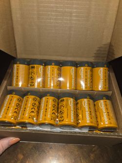 Amazon Basics 24-Pack D Cell Alkaline All-Purpose Batteries, 1.5 Volt, 5-Year Shelf Life, Long-Lasting Power, Leakproof Design