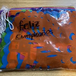 Feliz cumpleaños Papel Picado 