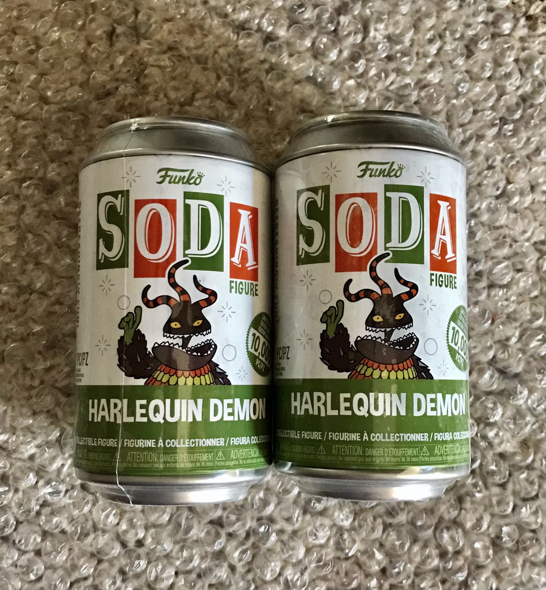 Funko SODA POP! Harlequin Demon 2 Sealed Cans LE Pieces NEW! I have multiple Sodas and different kinds if your interested!