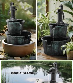 2 Tier Barrel Fountain