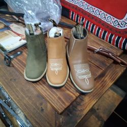 Botines De Piel Para Niños 