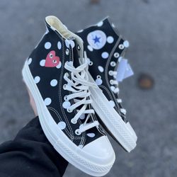 Converse CDG Polka Dot Size 10