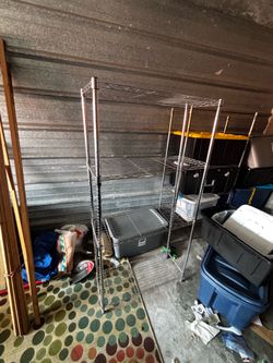 chrome wire shelving unit five adjustable tiers
