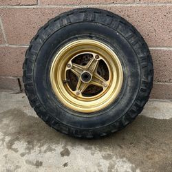 Early 80s OEM ATC Front Wheel, Spindle, Hub, & Brake Disc