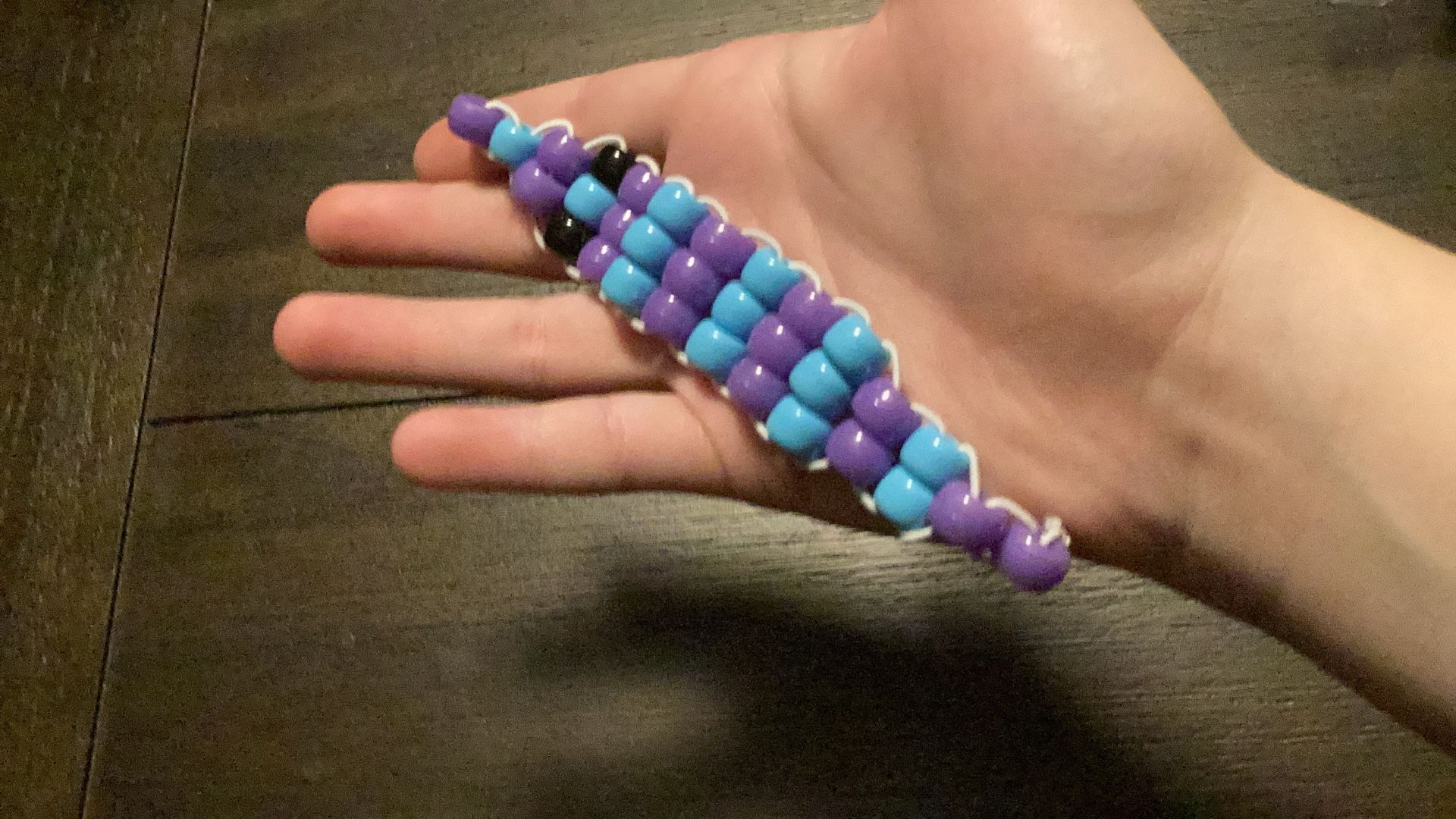Blue And Purple Kandi Worm