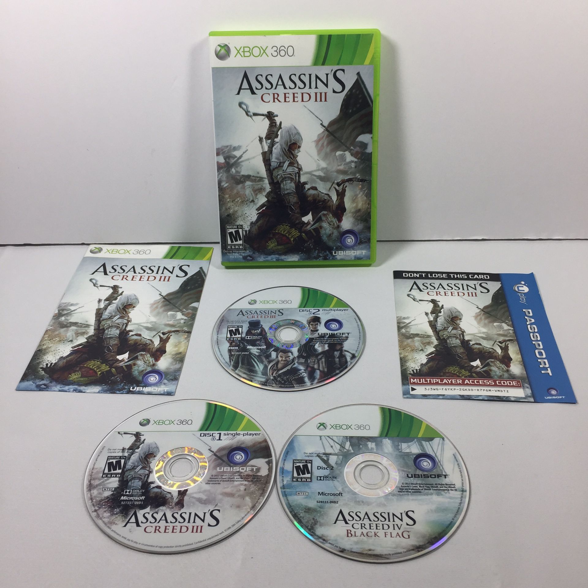 Assassin's Creed III 3 Microsoft Xbox 360