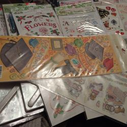10 Large Packs Of Stickers For Scrap booking