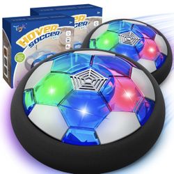 2 Toyk Hover Soccer Balls – LED Air Soccer Toys for Kids (Used Once, Like New) 