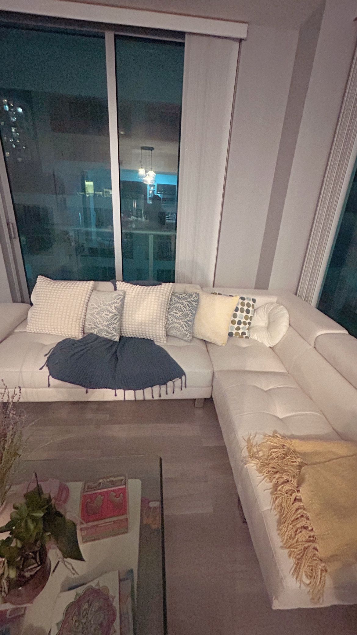 White Leather Sofa