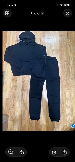 ESSENTIALS FEAR OF GOD Black Hoodie Sweatpants Set New size medium