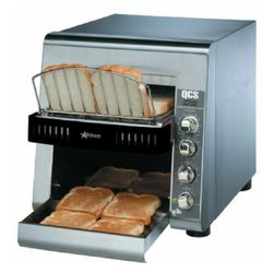 Star QCS2-800 14 Inch Electric Conveyor Toaster 800 Slices/hr Stainless Steel with Analog Speed