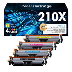Compatible HP 210X Toner Cartridges 4 Pack