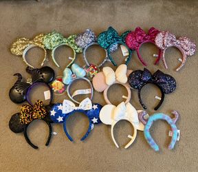 Tokyo Disney and Disneyland Resort Ears - Exclusive Ears / Holiday Ears / Sequin Ears - All in Amazing Condition