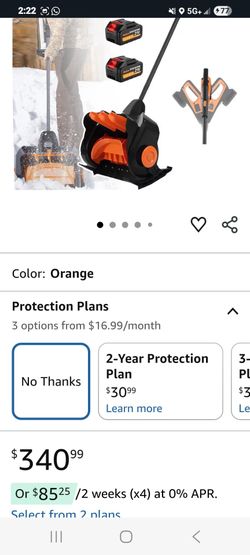 Cordless snow blower