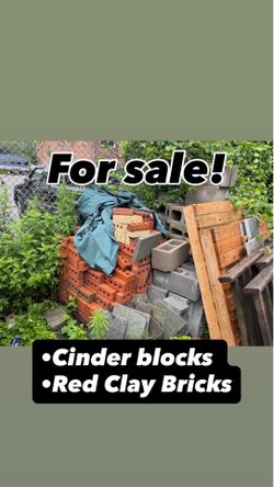 Bricks and cinder blocks for sale