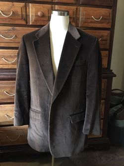 Brown Velvet Men’s Sport Coat 44 T