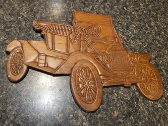 Ford antique car wood sign