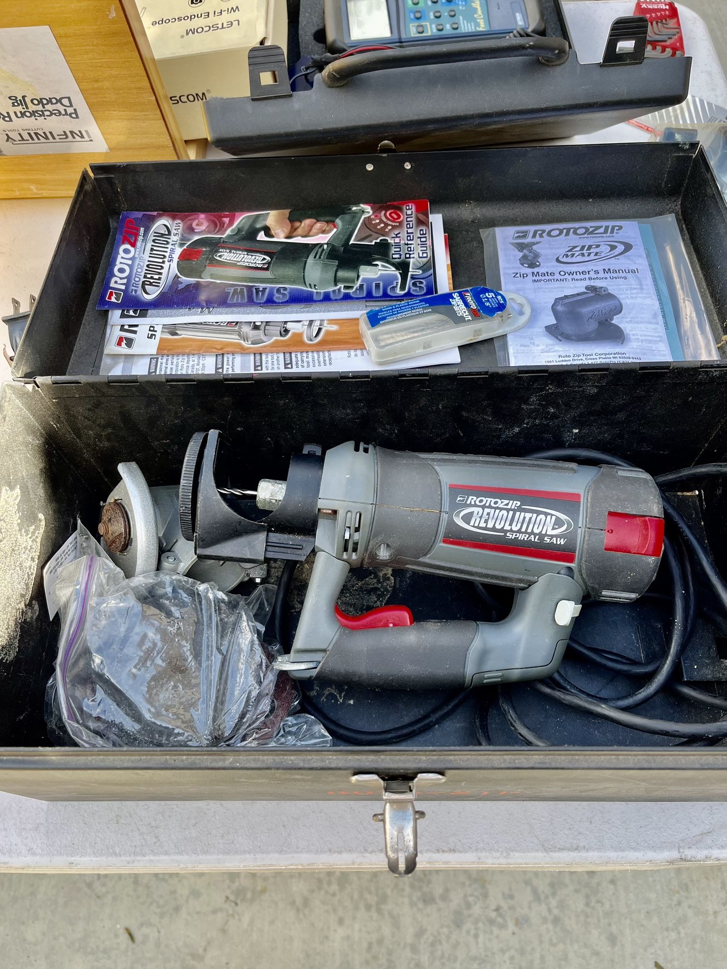 Rotozip Tool W/ Case And Bits. *rarely Used*